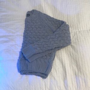 Super high quality blue Knite velvet sweater